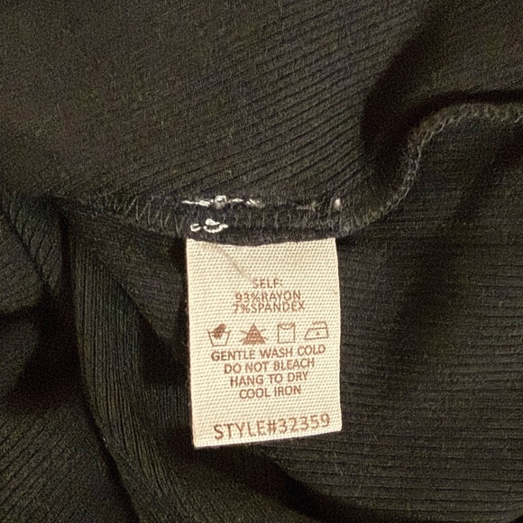 NWT Hem & Thread Black Cold Shoulder Pearl-Studded Dress - Picture 8 of 8